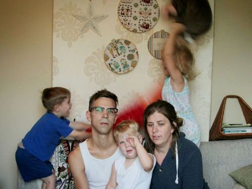 家族写真は大変00