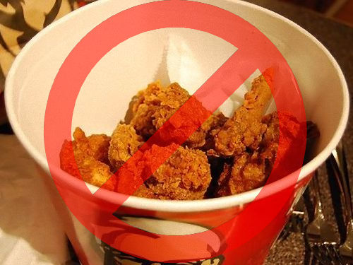 ケンタッキーフライドチキンで、チキン禁止00