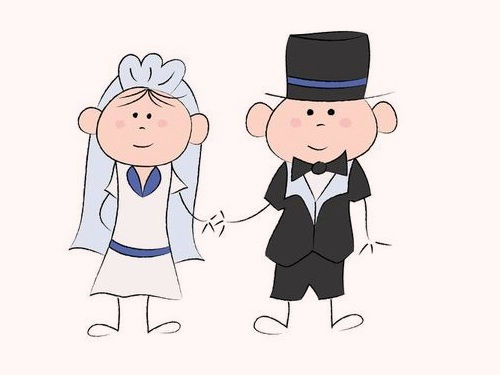 結婚式で花婿の友達の写真00