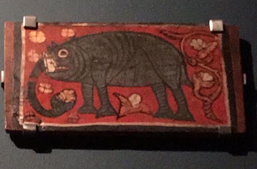 中世の想像で描かれたゾウ06