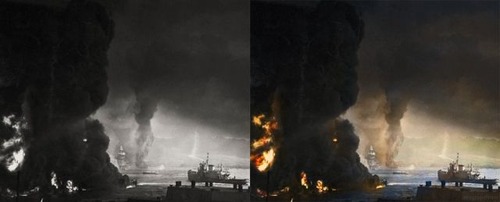 モノクロ写真をカラー写真に17