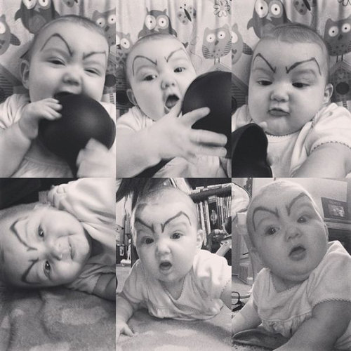 赤ちゃんに眉毛29