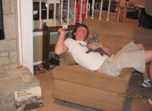 6歳のときの猫、大学卒業前の猫02