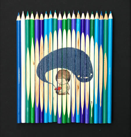 逆転の発想 鉛筆に絵を描いたアート らばq 逆転の発想 鉛筆に絵を描いたアート らばq