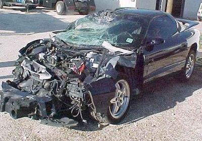 9-フロント全損の事故車