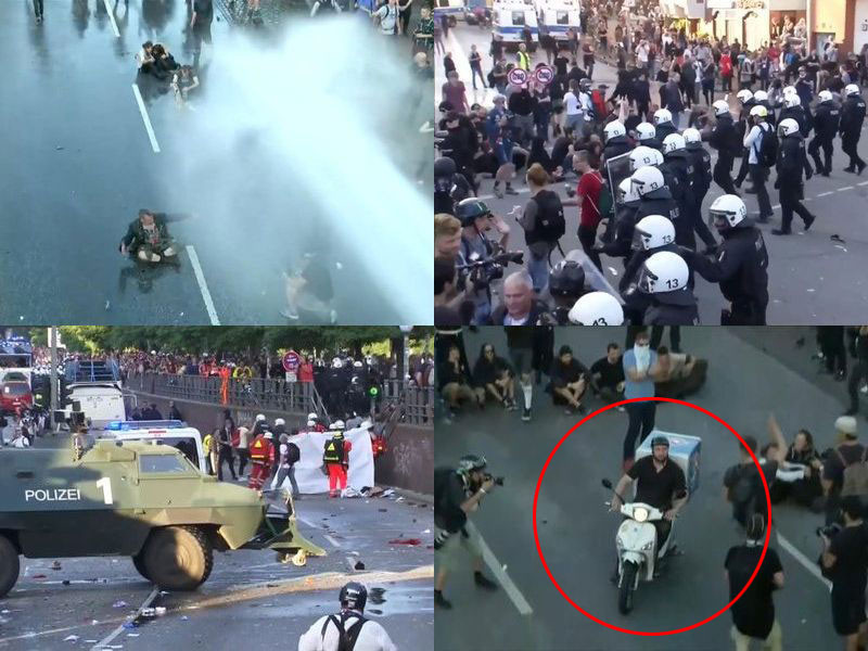 抗議デモの真ん中をピザの配達バイクが通過 あの男の給料を上げるべきだ 暴徒から盛大な拍手を受ける らばq 抗議デモの真ん中をピザの配達バイクが通過 あの男の給料を上げるべきだ 暴徒から盛大な拍手を受ける らばq