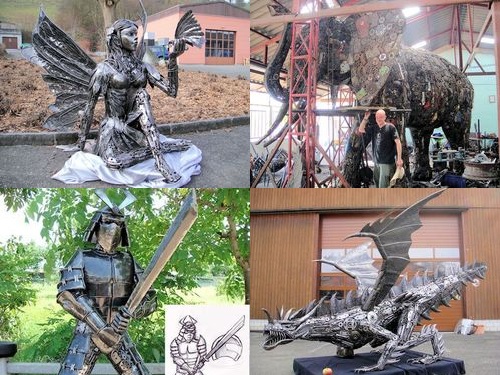 リサイクル彫像00