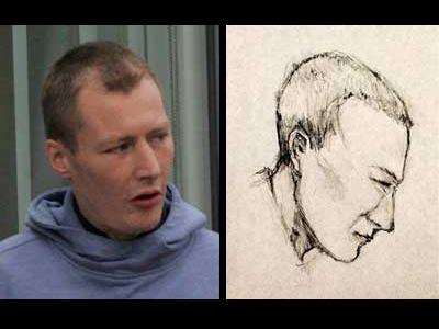 美術の先生が犯人の似顔絵を描いて逮捕
