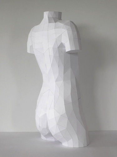 人体模型ペーパークラフト01