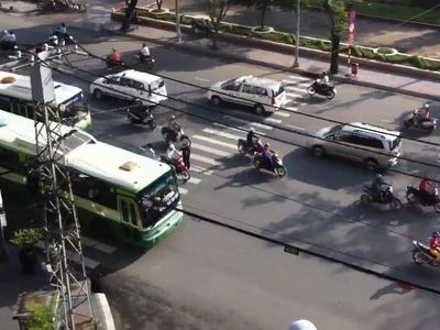 ホーチミンの横断歩道