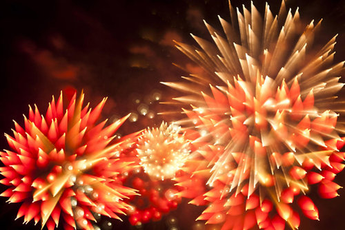 長時間露光で花火01