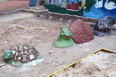 ロシアの公園の遊具09