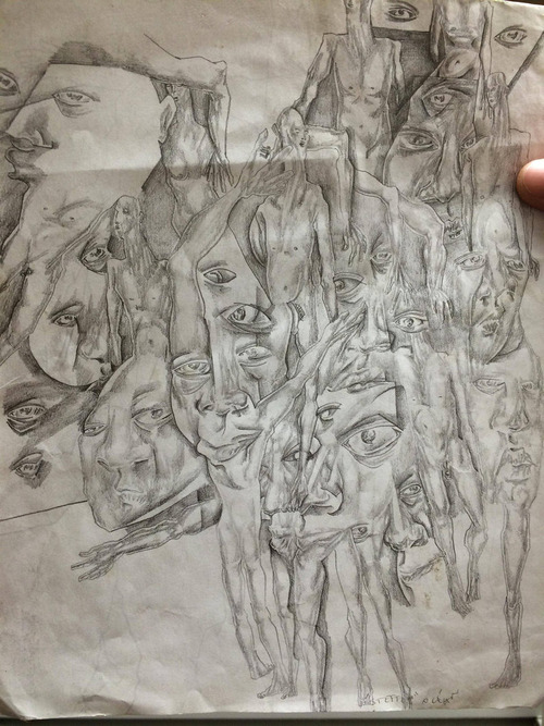 統合失調症の囚人が描いた絵01