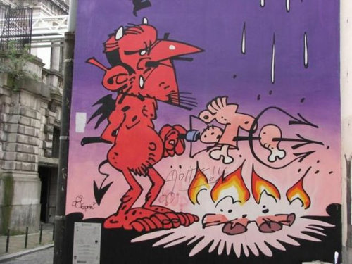ベルギー・ブリュッセルに描かれたコミックス・グラフィティ13