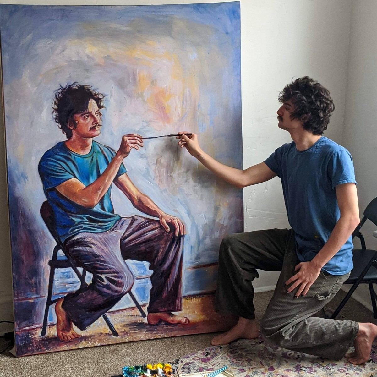 絵を描く自画像を描くと こんな表現ができる 細部まで観察したくなる作品 らばq 絵を描く自画像を描くと こんな表現ができる 細部まで観察したくなる作品 らばq