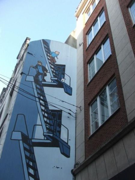 ベルギー・ブリュッセルに描かれたコミックス・グラフィティ24