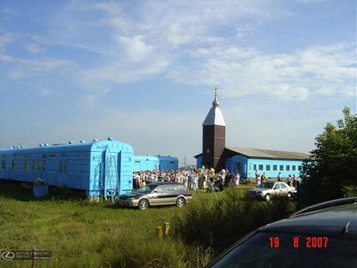 ロシアの列車の教会02