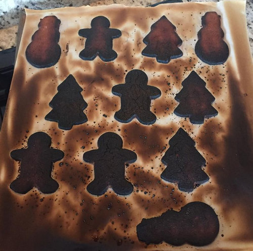 自作のクリスマス・スイーツの失敗例13