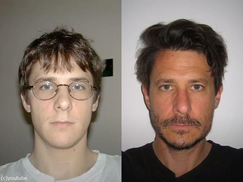 「22歳から47歳まで毎日の顔写真を撮り続けたよ…」25年間の変化をまとめた動画