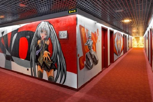 ロシアのホテルに初音ミク04