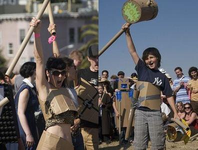 ダンボールの芯ファイト04