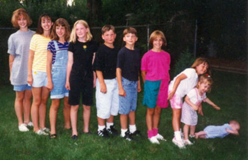 家族写真は大変11