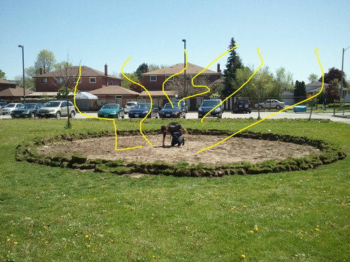 学校の花壇でやってみた11