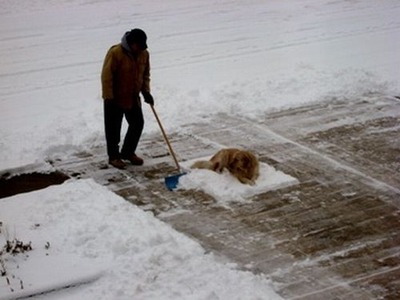 雪かきで困った04