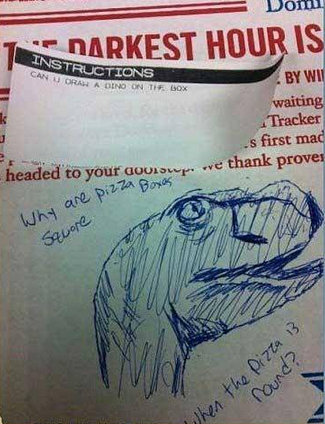 ピザのデリバリーの絵04