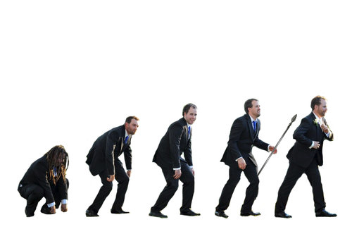 結婚式で花婿の友達の写真02