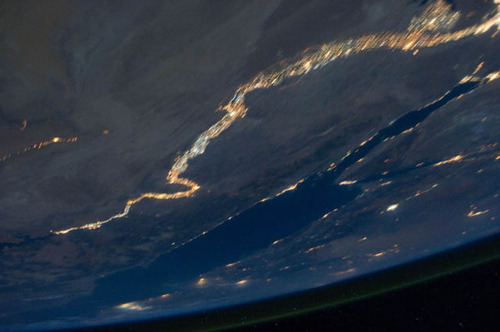ISSから見た夜景05