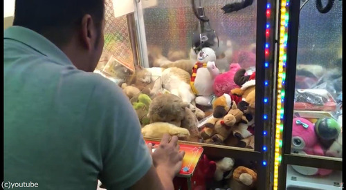 クレーンゲームに猫03