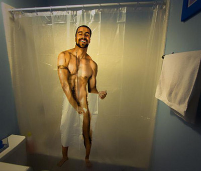 面白シャワーカーテン10