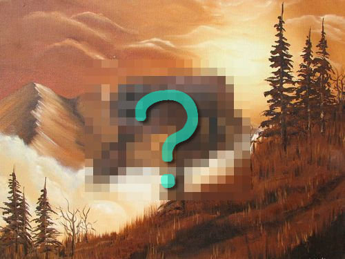 絵画にモンスター00