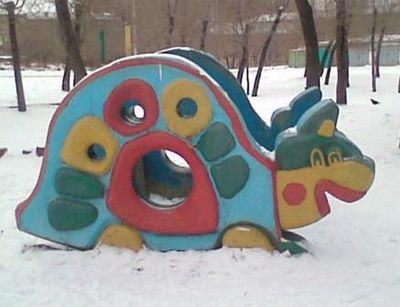 ロシアの公園の遊具22