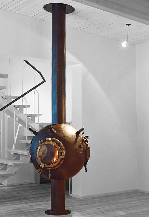 ソ連時代の「機雷」をインテリアに改造02
