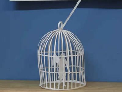 美しく繊細なペーパーアートの世界-鳥かごの天使2