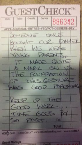 レストランの伝票01