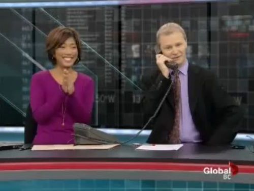 レポーターが宝くじ当選02