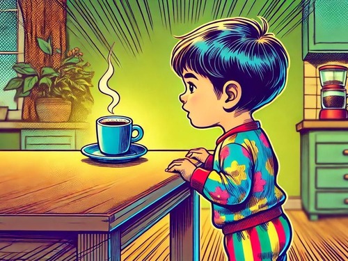 「5歳児にコーヒーの味を聞かれて『香りほどは美味しくない』と答えたら…その感想に感心した」