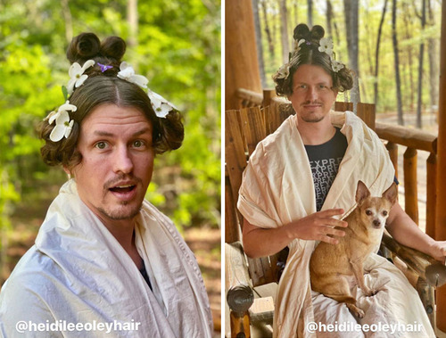 長髪な彼氏のヘアスタイルを魔改造05