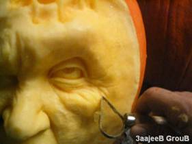 かぼちゃ彫刻11
