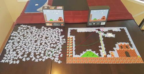 スーパーマリオのジグソーパズルを途中で挫折03