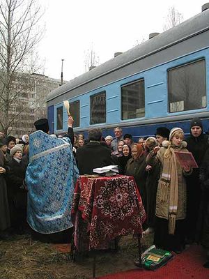 ロシアの列車の教会06