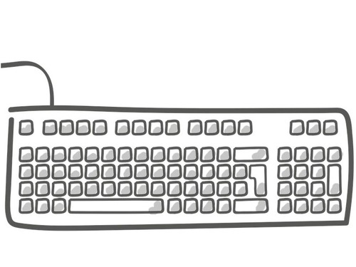 太陽の光で、キーボードが溶けちゃった