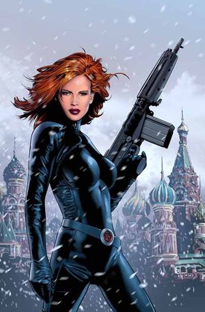 外人女性のコスプレblackwidow