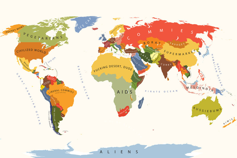 想像以上にひどかった アメリカ人のイメージする世界地図 らばq