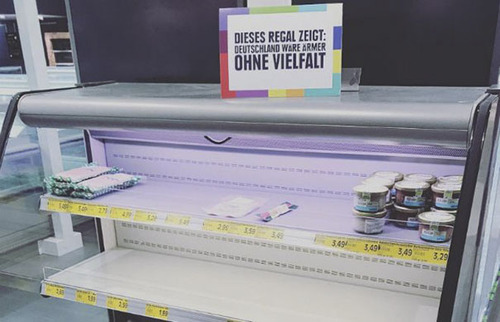 ドイツのスーパーの人種差別アピール02