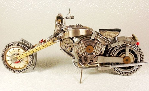 時計で作ったバイク17