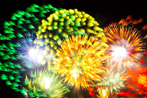 長時間露光で花火14